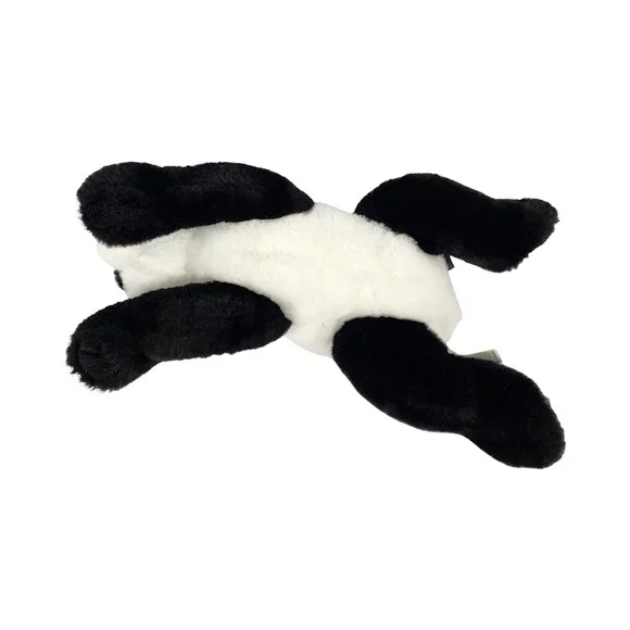 FAO Schwarz Panda Bear Plush Stuffed Animal Black White Floppy Laying 14 Inch - Picture 6 of 9
